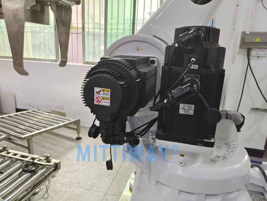 PLC Control Robotic Box Palletizer Machine With Multi Joint Robot Arm Number