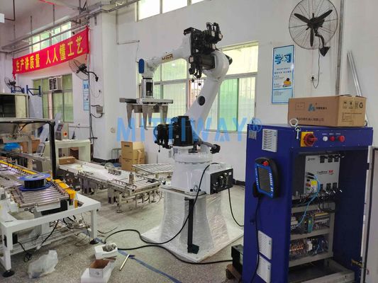 PLC Control Robotic Box Palletizer Machine With Multi Joint Robot Arm Number