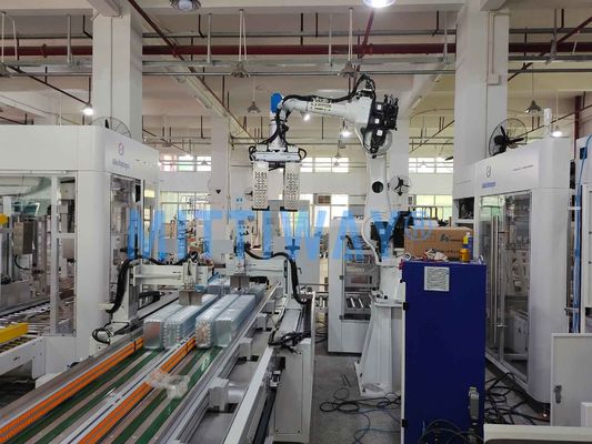 Automatic Robot Bag Case Packer Adjustable Operating Speed