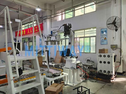 Automated Robotic Bag Palletizer PLC control Carton Palletizer