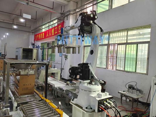 Automated Robotic Bag Palletizer PLC control Carton Palletizer