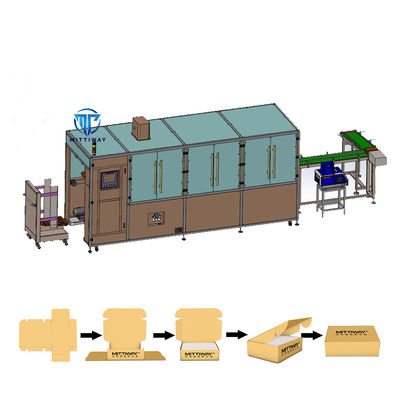 Automatic hot melt glue tray former machine